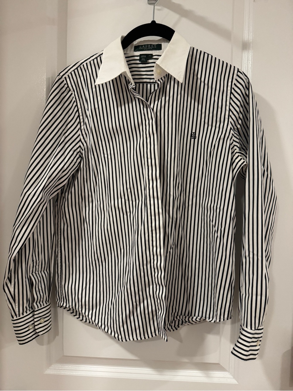 Vintage Lauren Ralph Lauren Striped Button Down Shirt Women's Size PS